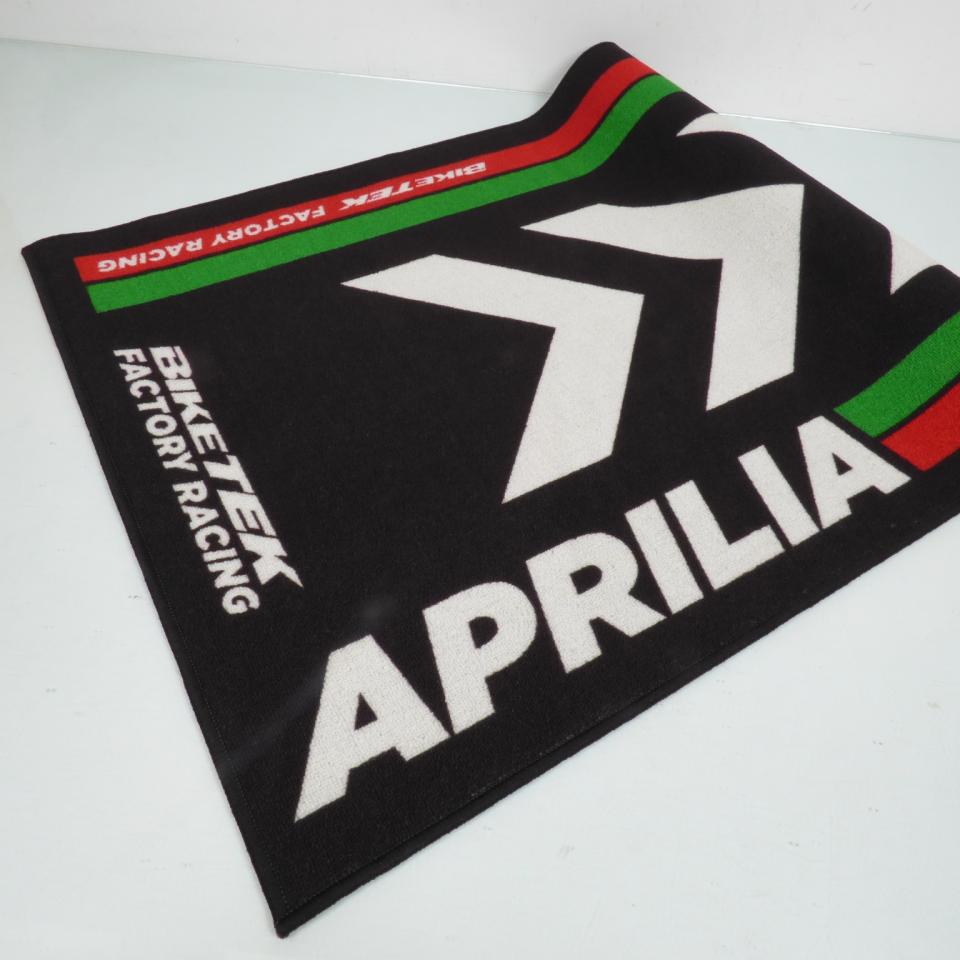 Tapis environnemental Biketek Garage Mat noir blanc vert rouge pour moto Aprilia Neuf