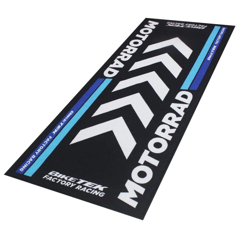 Tapis environnemental Biketek Garage Mat noir blanc bleu pour moto paddock Neuf