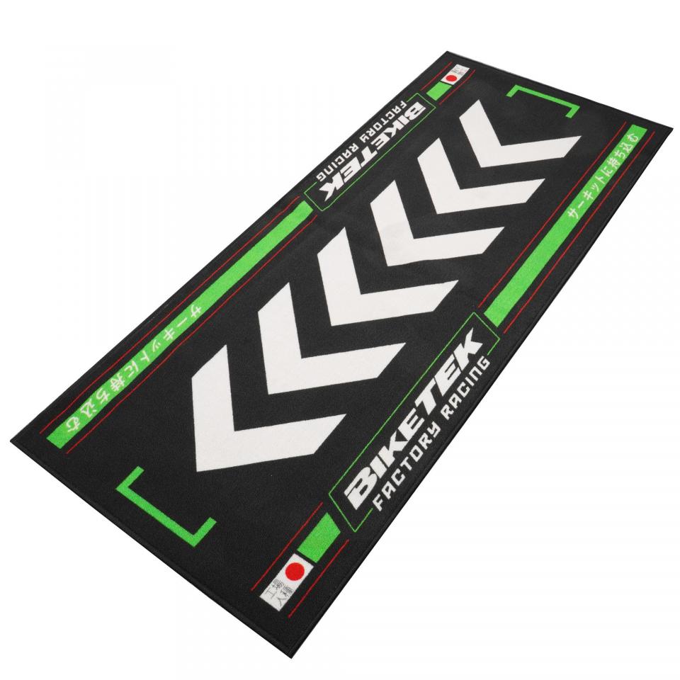 Tapis environnemental pour moto Biketek Garage Mat Rising Sun noir vert blanc Neuf