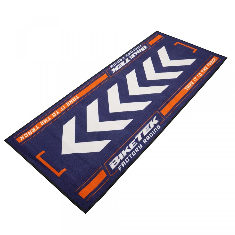 Tapis environnemental pour moto Biketek Garage Mat Orange bleu blanc orange Neuf