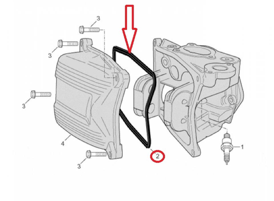 Joint de cache culbuteur pour scooter Piaggio 500 X9 2001-05 AP8560082 828100