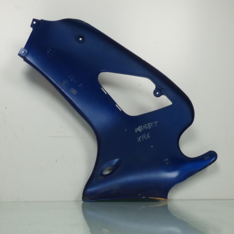 Flan de carénage latéral droit bleu origine pour moto Peugeot 50 XR6 Occasion