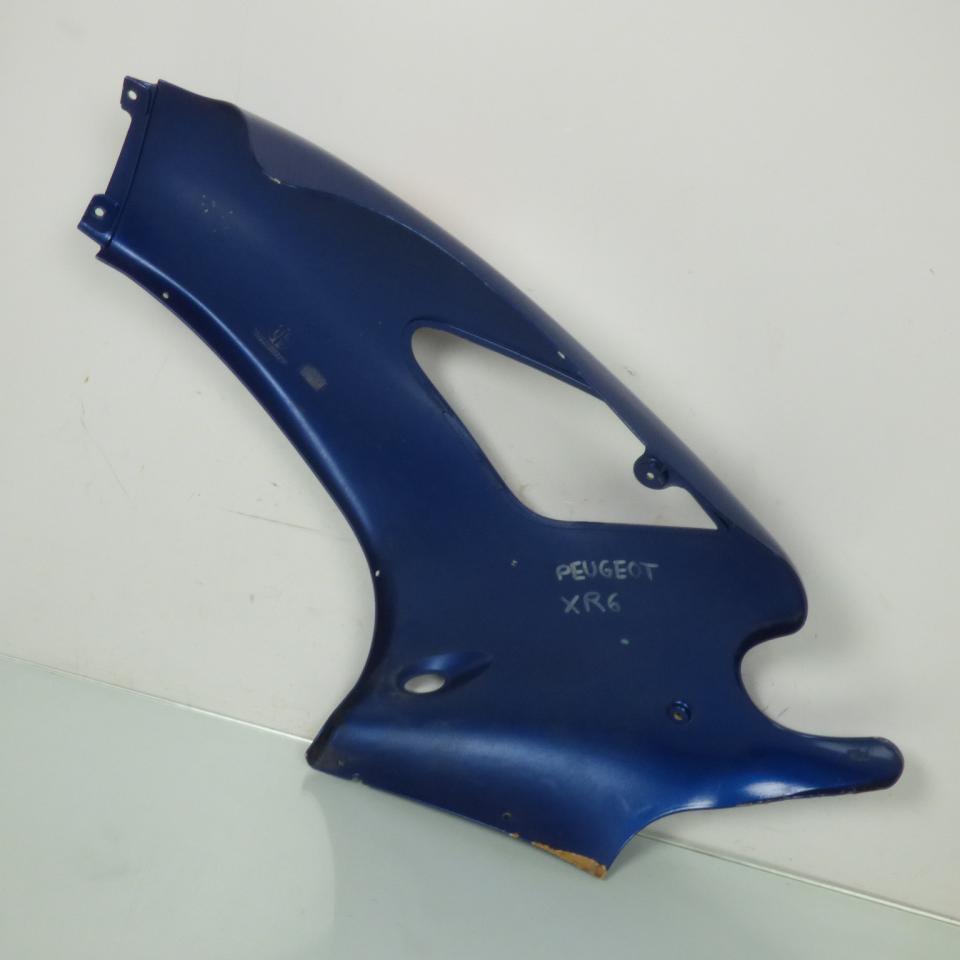 Flan de carénage latéral droit bleu origine pour moto Peugeot 50 XR6 Occasion
