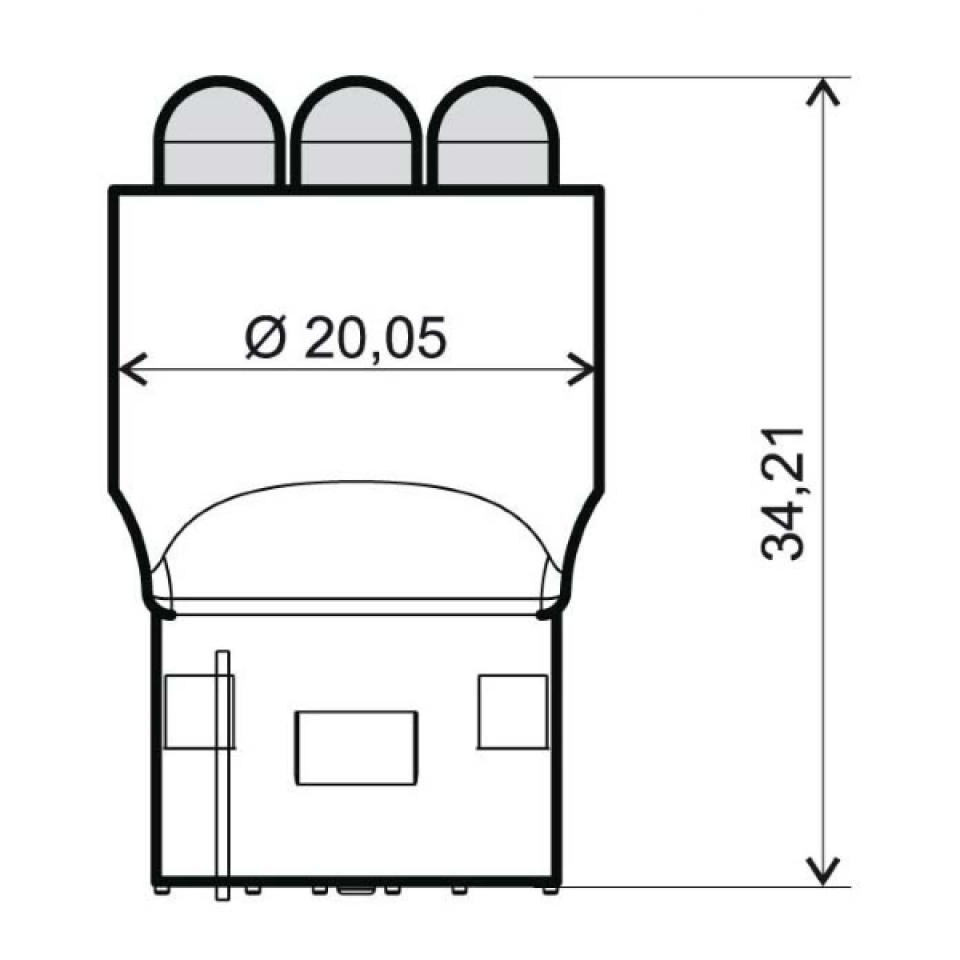 Ampoule LED 12V orange culot T20 Bilux RMS pour moto auto scooter par 2 Neuf