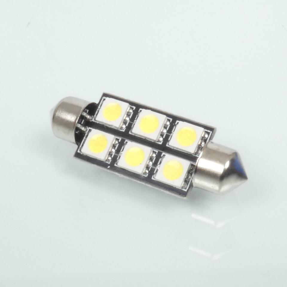 Ampoule LED 12V blanche type navette C10W 41mm CANBUS RMS pour moto auto Neuf