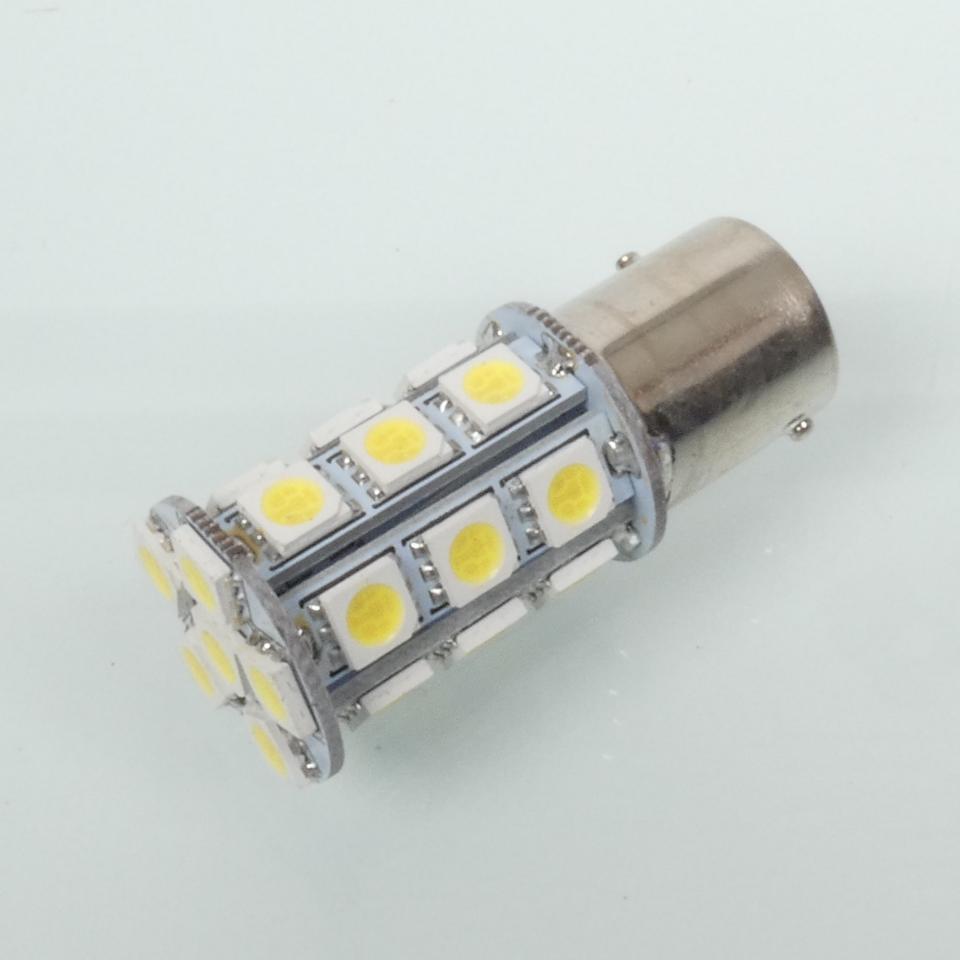 Ampoule LED 12V blanche culot BAY15S 450 lumens RMS pour moto scooter auto Neuf