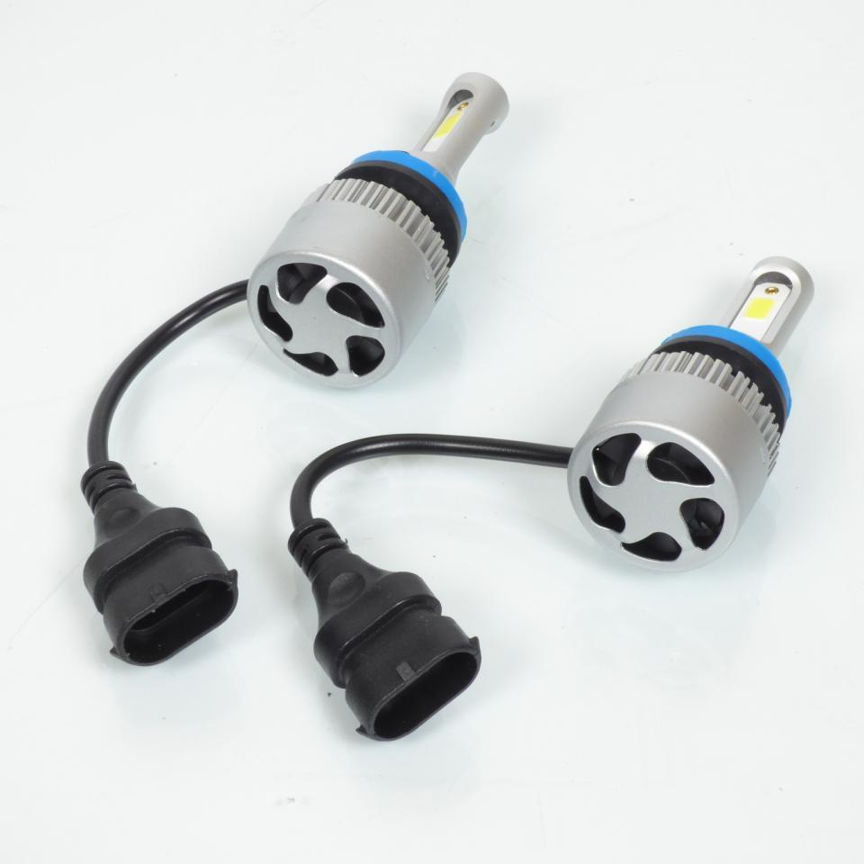 Kit de 2 ampoule à LED H11 LSC11 ventillé 12V 8000L 80W 6500K pour moto auto
