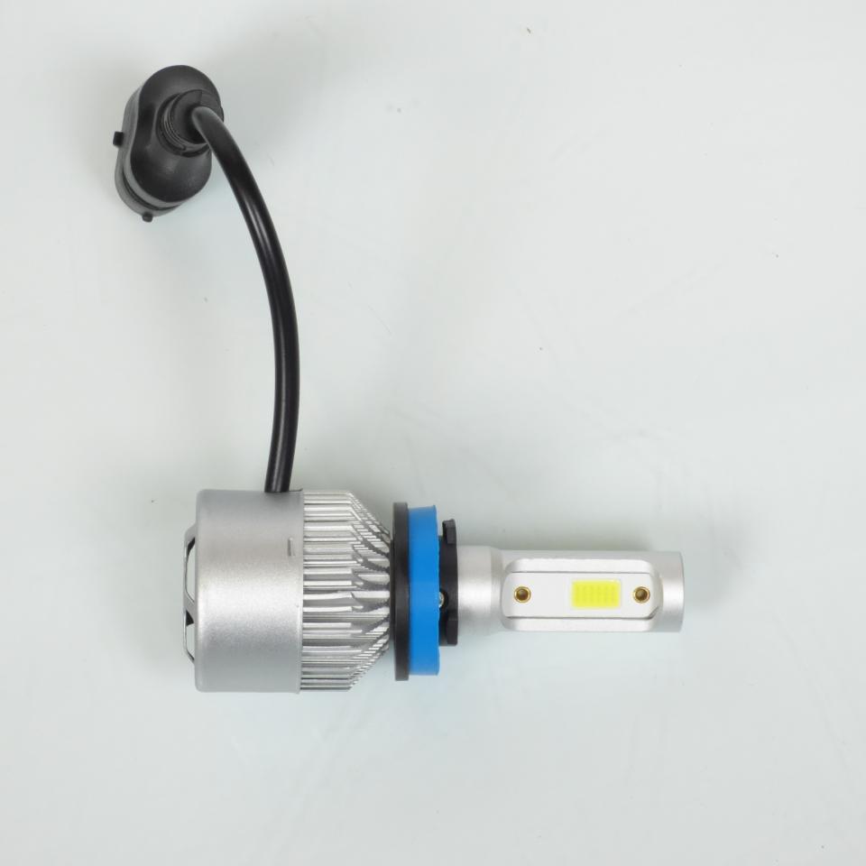 Kit de 2 ampoule à LED H11 LSC11 ventillé 12V 8000L 80W 6500K pour moto auto