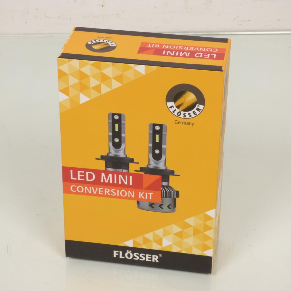 Kit de 2 ampoules à LED H1 12V P14,5s Flosser pour auto 91M3021 H1 Mini LED SET