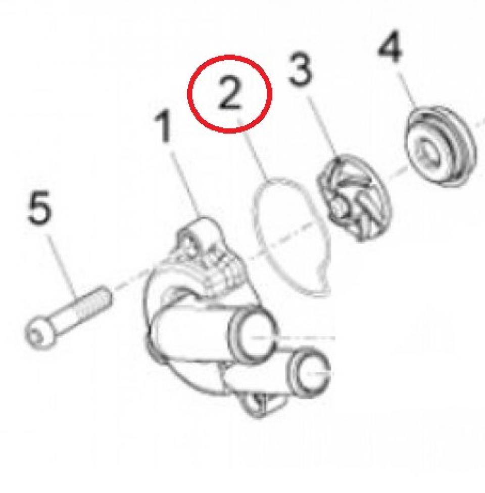 Joint pompe eau origine pour moto Malaguti 125 Monte Pro Après 2019 871418 Neuf