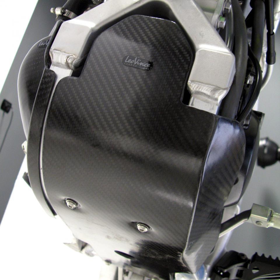 Sabot semelle protection moteur carbone Leovince pour moto Kawasaki 450 KX F 2009-13
