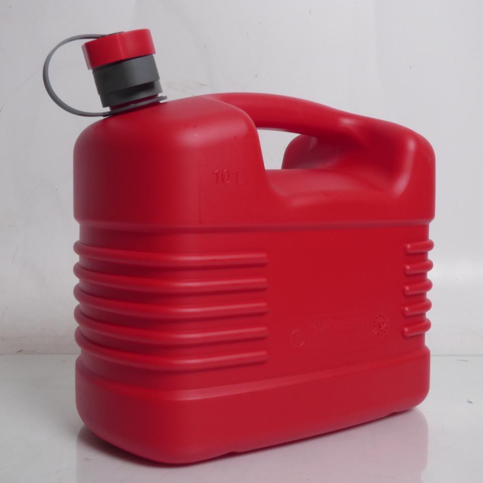 Bidon jerrican essence carburant 10L Mad rouge pour moto cross enduro tout terrain