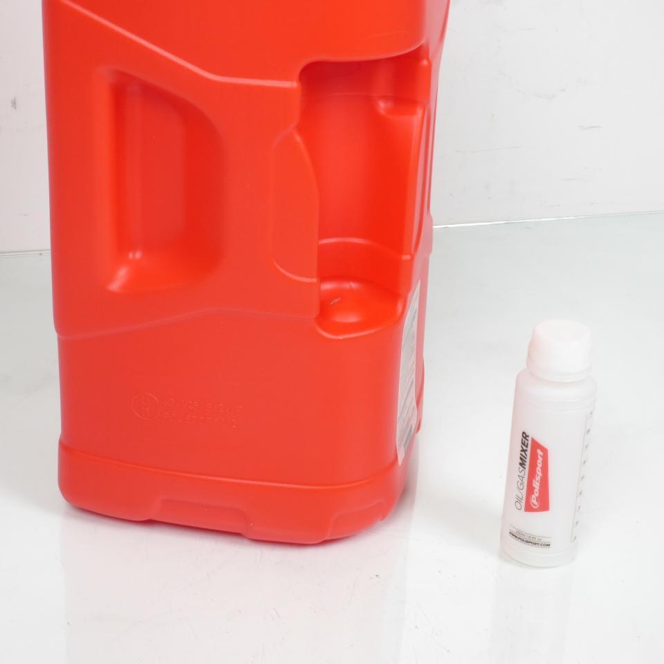 Bidon jerrican plastique 20L Polisport ProOctane rouge avec doseur pour moto