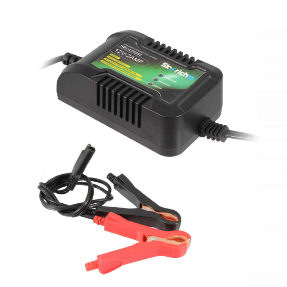 Chargeur intelligent de batterie lithium SKYRICH 12V 2Ah HBC-LF0202 pour moto