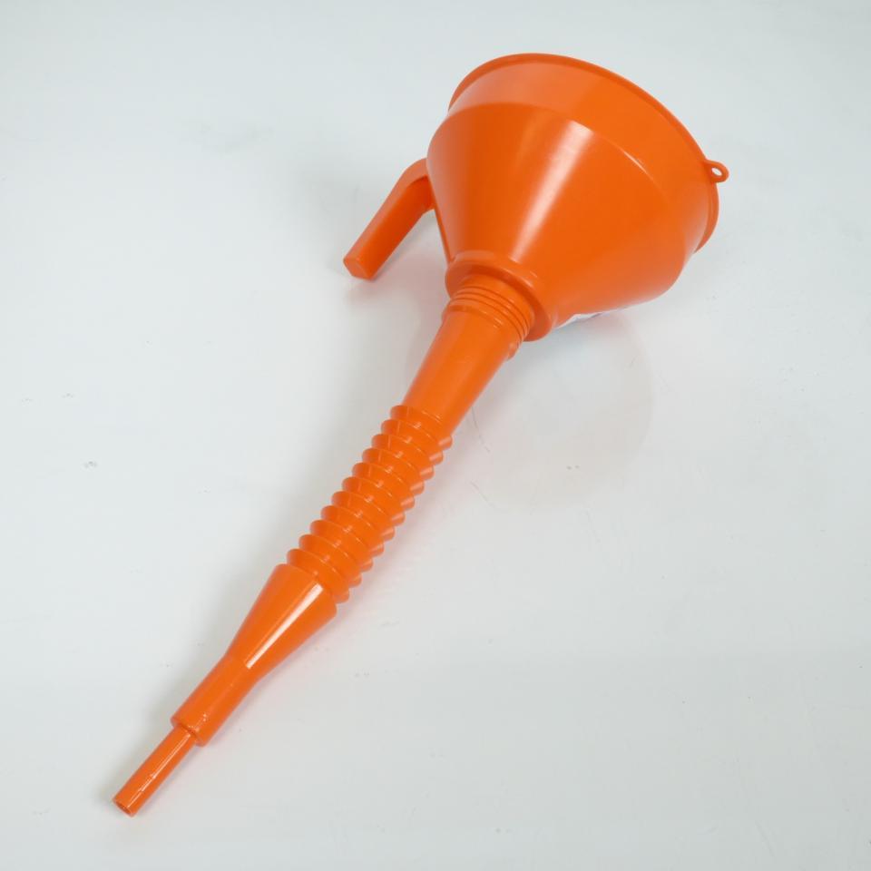 Entonnoir orange 160mm avec tube flexible PRESSOL neuf pour moto scooter auto