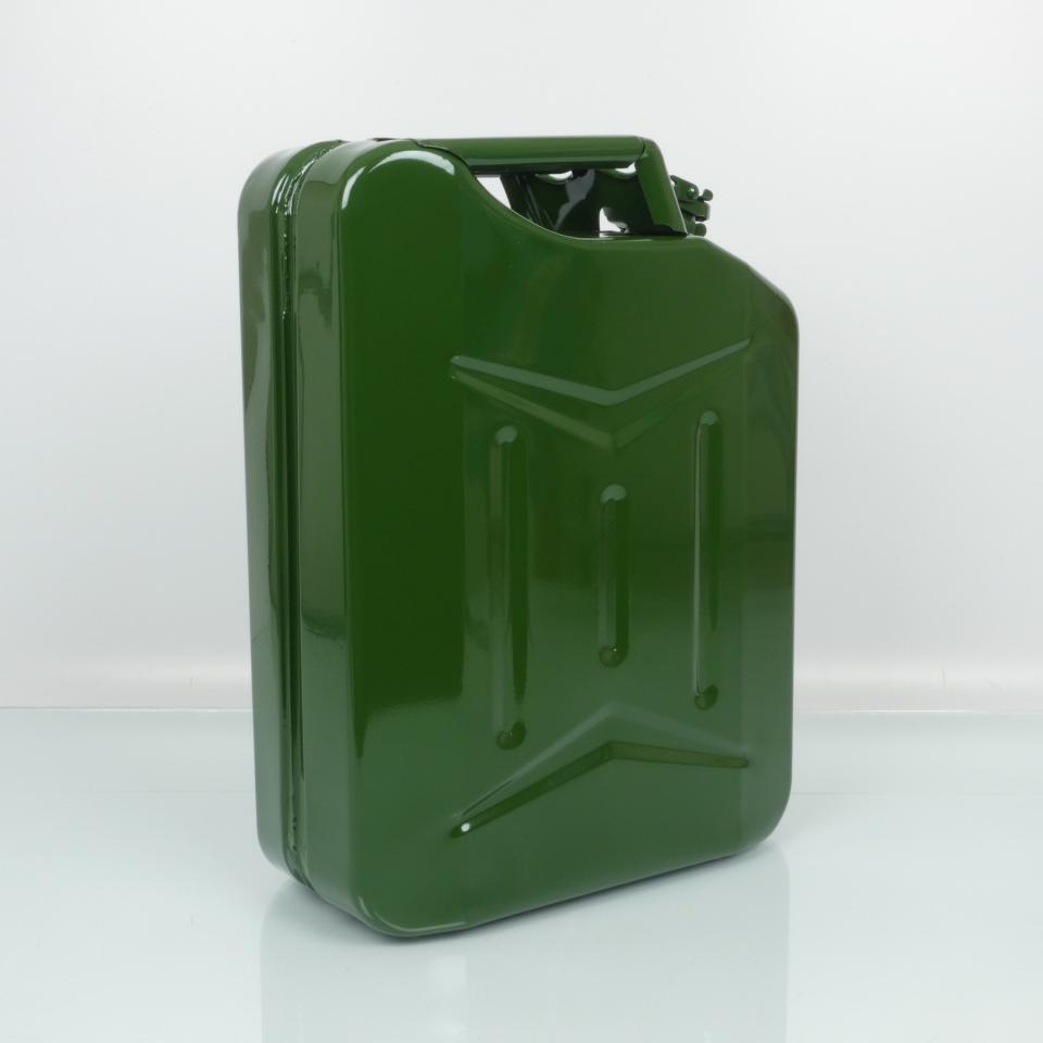 Bidon jerrycan en métal 20L essence carburant pour auto 4x4 moto quad Neuf