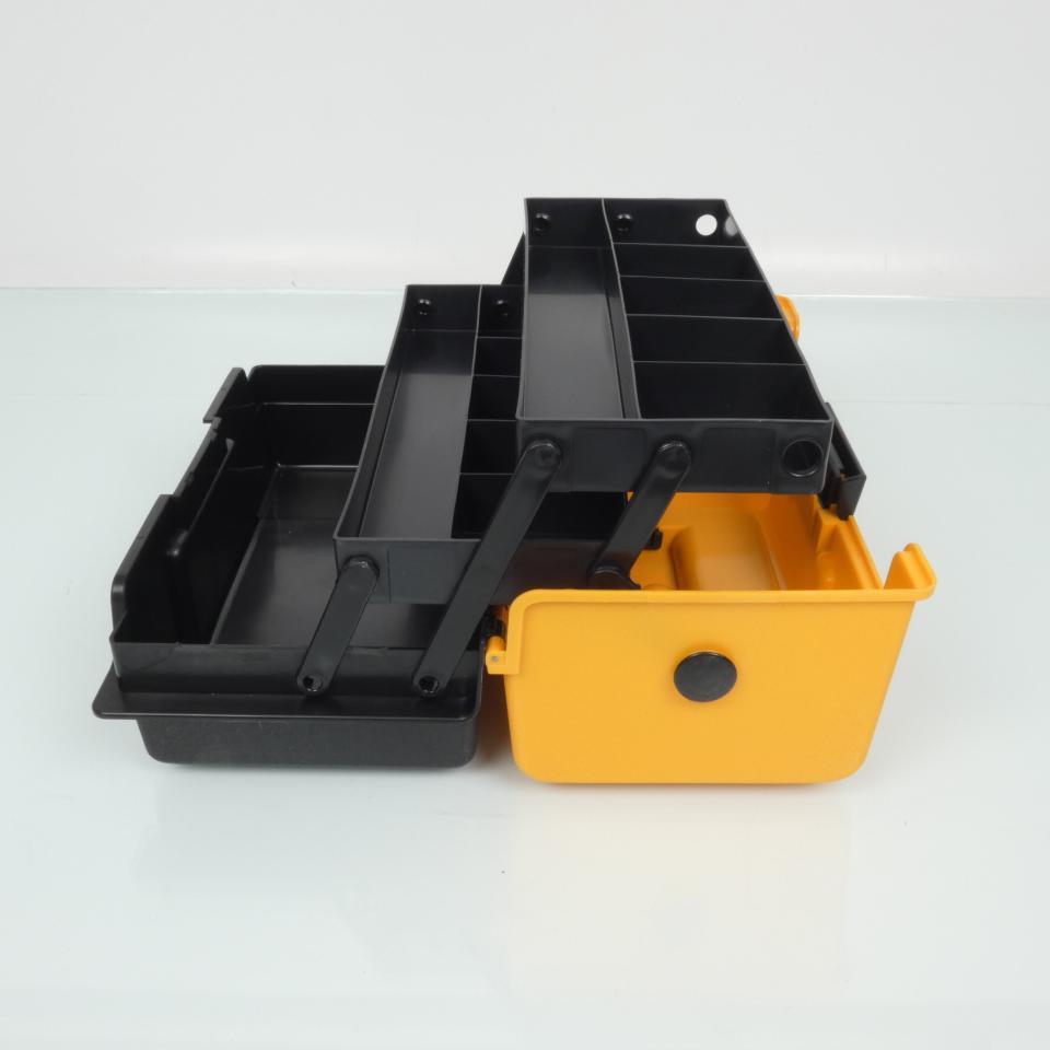 Boîte caisse rangement à outils Araï jaune et noir pour outillage casque moto