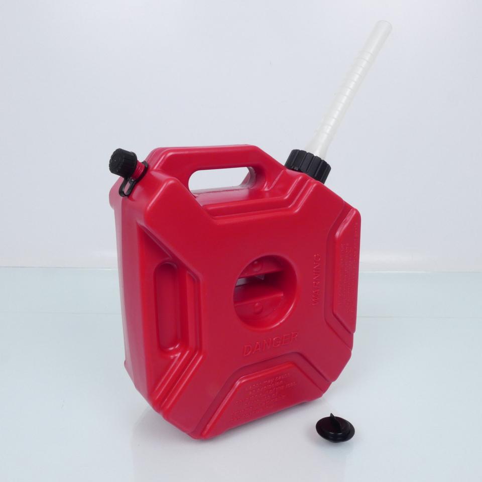 Bidon jerrycan plastique rouge 5L essence carburant S-Line pour quad 4x4 auto