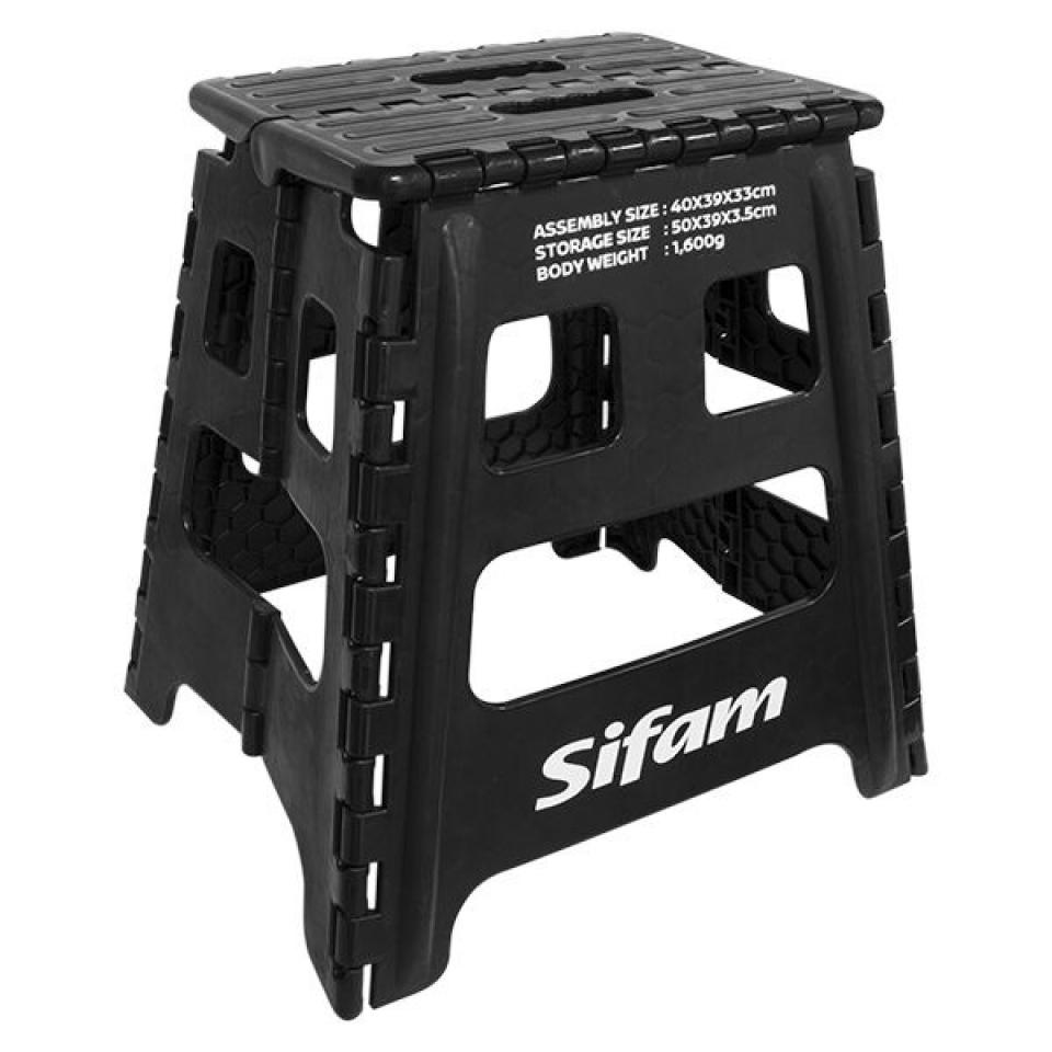 Tabouret support MX pliable noir Sifam pour moto trial cross enduro TT Neuf