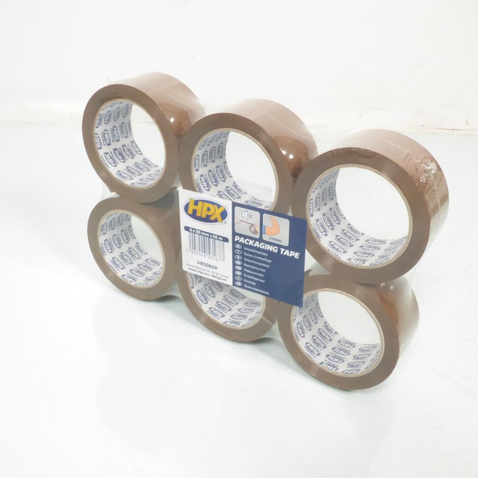 Rouleau de ruban adhésif d'emballage marron HPX VB5066P 50mm x 66m pour carton