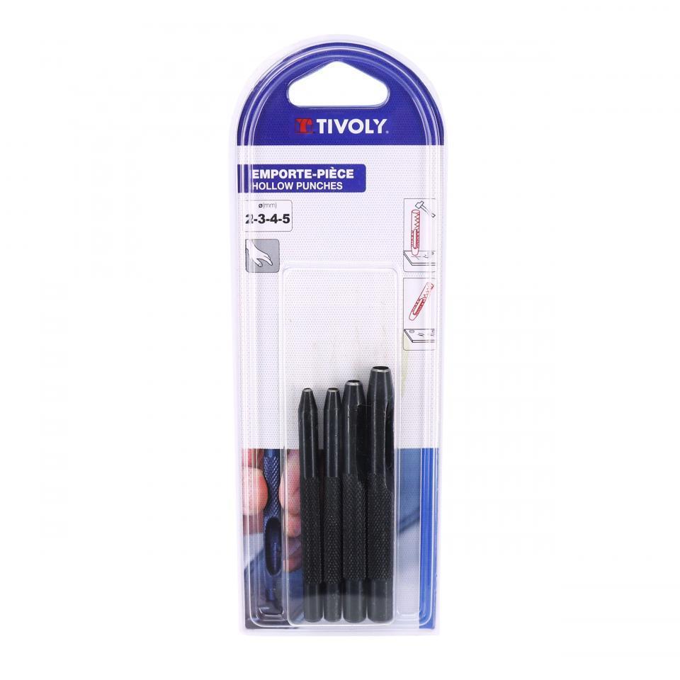 Lot de quatre emporte pièce TIVOLY Ø2mm Ø3mm Ø4mm Ø5mm outillage pour attelier