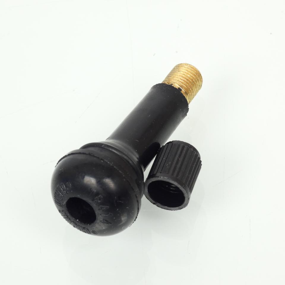 Valve droite type TR414 neuve L49mm pour jante tubeless de moto scooter voiture