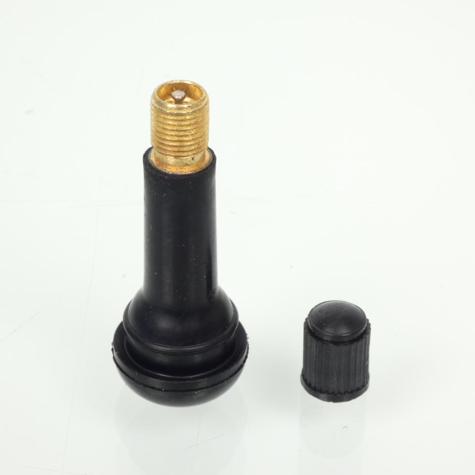 Valve droite type TR414 neuve L49mm pour jante tubeless de moto scooter voiture