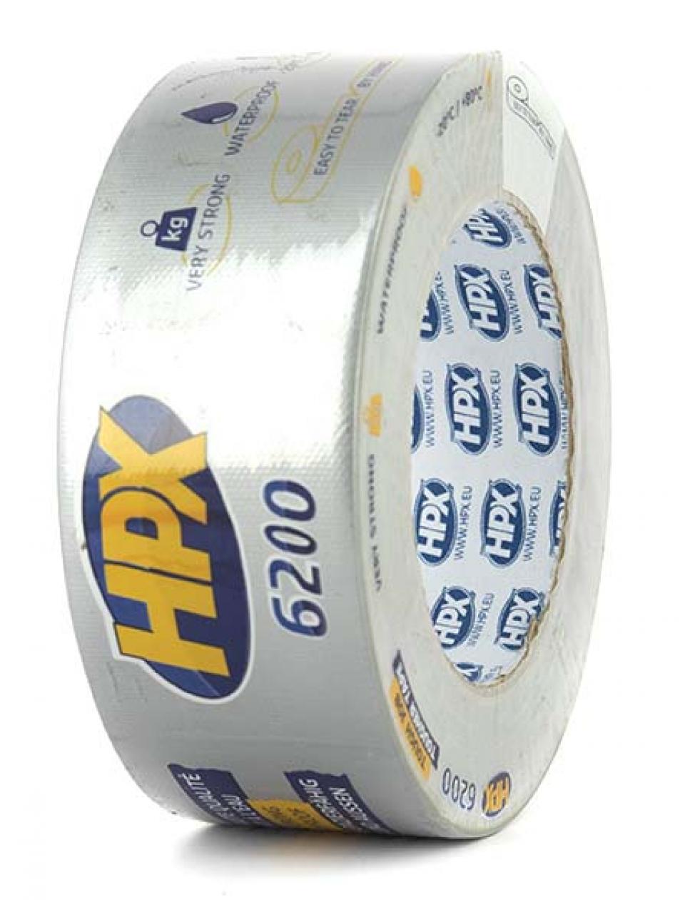 Ruban adhésif gris toile américain HPX CS5025 48mm x 25m très résistant pour réparation moto scooter quad