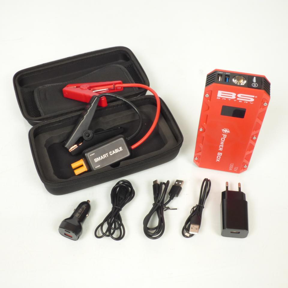Chargeur démarreur booster démarrage portable lithium BS Battery PB-02 pour moto