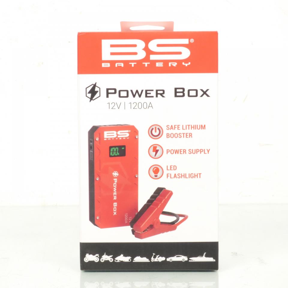 Chargeur démarreur booster démarrage portable lithium BS Battery PB-02 pour moto