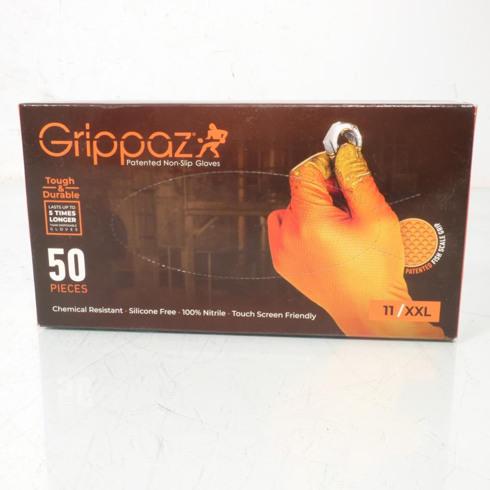 Outillage boite de 50 gants nitrile RSM pour auto Grippaz XXL 11 Neuf
