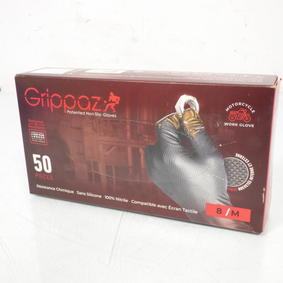 Outillage boite de 50 gants RSM pour moto GRIPPAZ taille M 8 Neuf