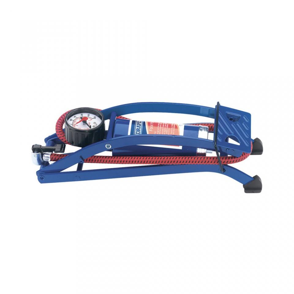 Pompe de gonflage gonfleur à pied Draper 0.7 à 7 Bars pour auto moto vélo Neuf