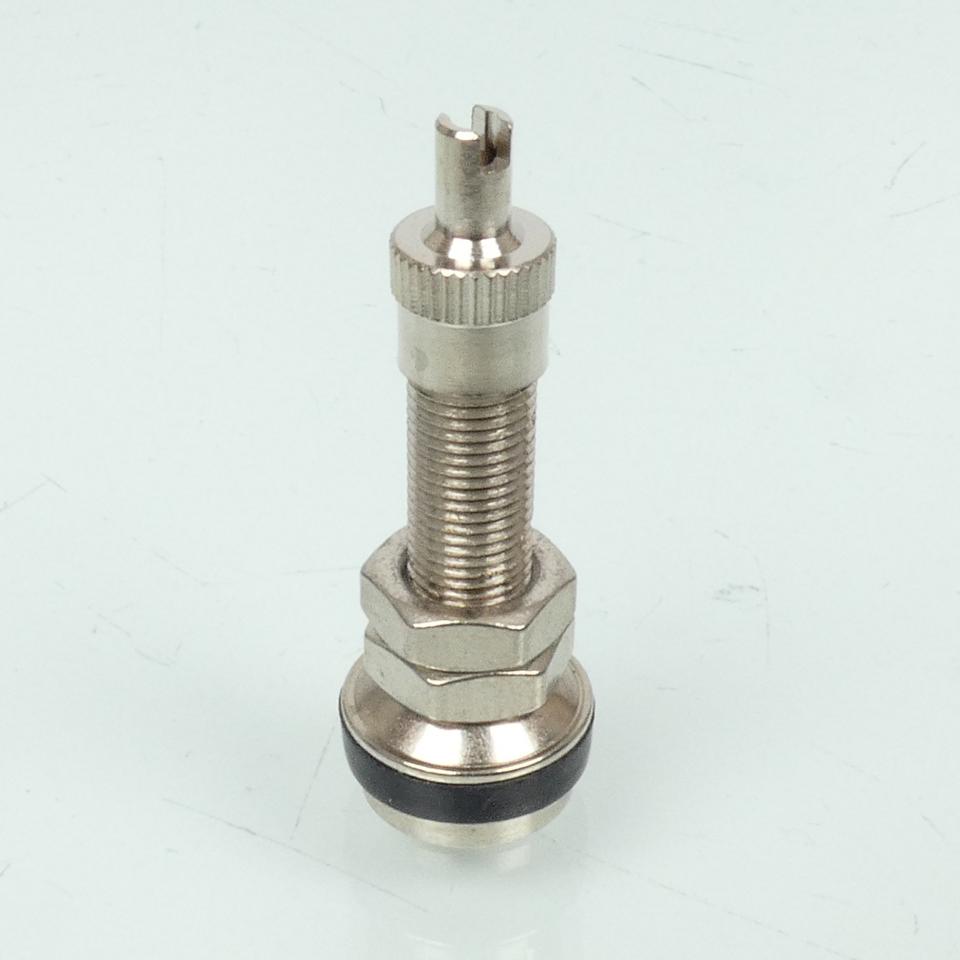 Valve métal droite à visser Ø7.7mm L 37mm Bike It argent pour moto scooter Neuf