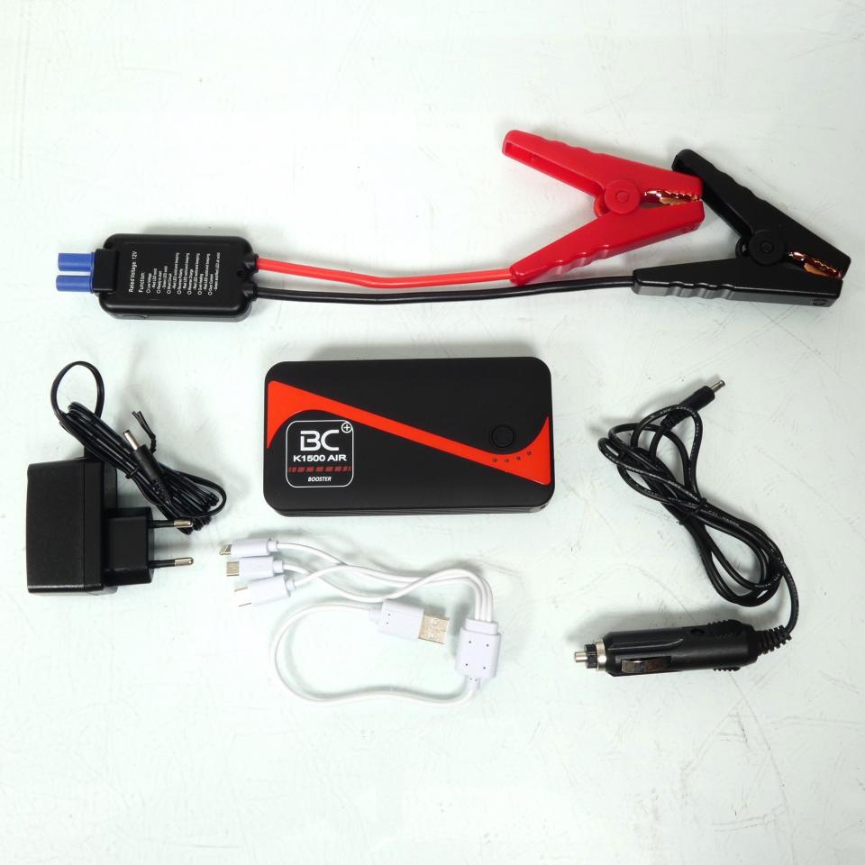 Chargeur booster lithium portable de démarrage BC BATTERY K1500 AIR 400A auto moto scooter utilitaire