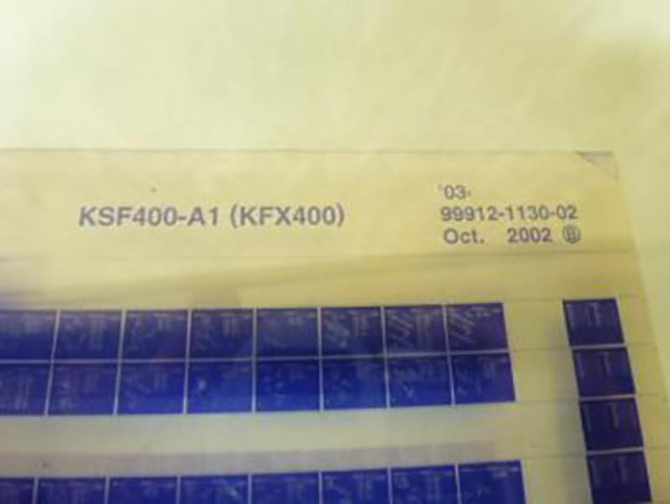Outillage origine pour moto Kawasaki 400 KXF 2003-2003 KSF400-A1 Occasion