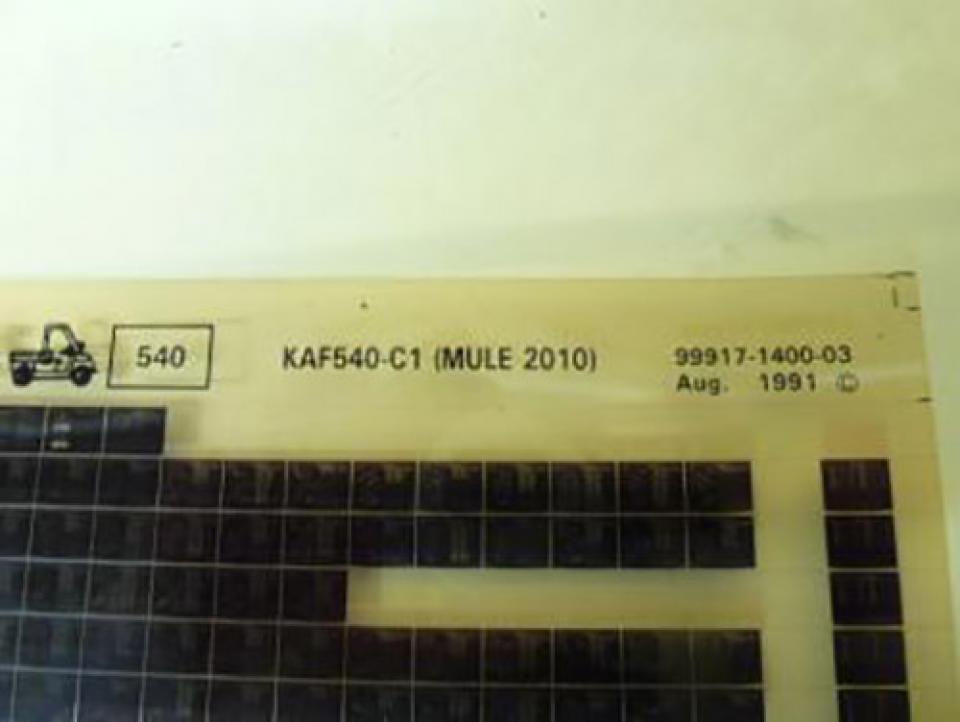 Outillage origine pour moto Kawasaki 1991 KAF540-C1 Occasion