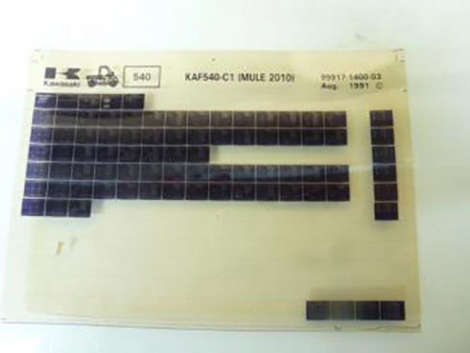 Outillage origine pour moto Kawasaki 1991 KAF540-C1 Occasion