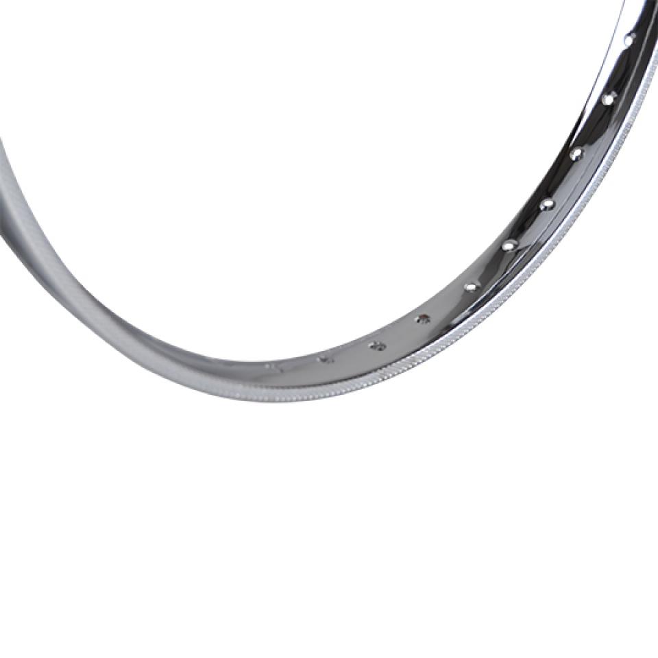 Cercle de jante chromé 16 pouces 1.20x16 36 rayons pour mobylette cyclomoteur cyclo