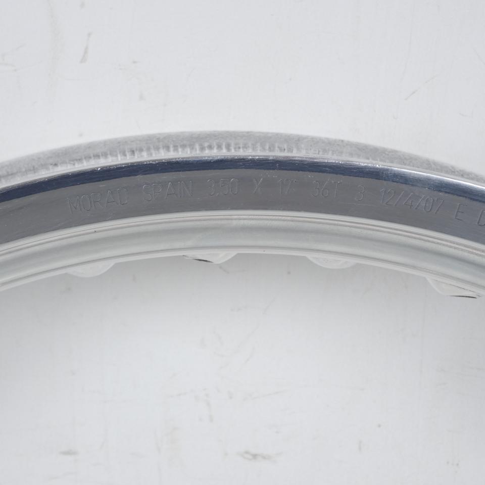 Cercle de jante AR 17x3.5 36T Européen Morad pour moto Rieju 50 SMX Neuf