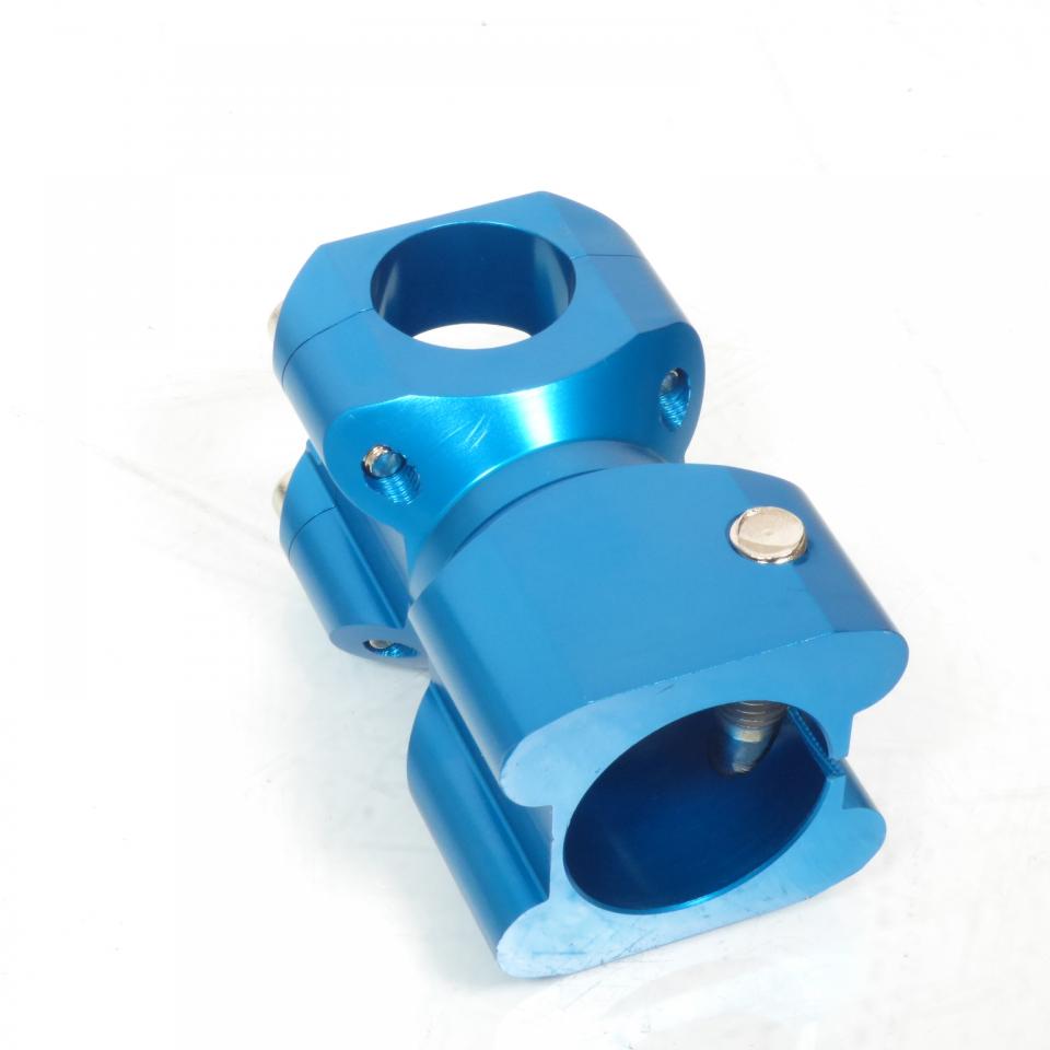 Potence de guidon bleu Doppler pour Scooter Gilera 50 Stalker 1993 à 2011 Neuf