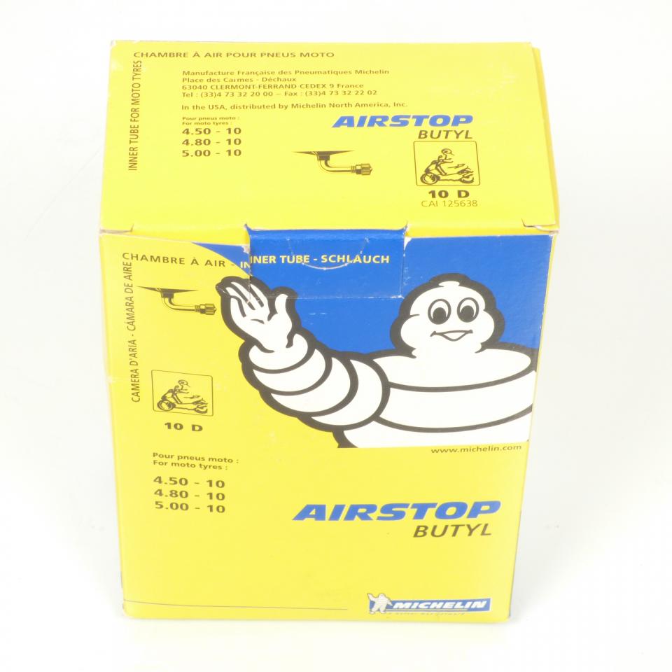 Chambre à air Michelin pour Auto Michelin 4.50-10 / 4.80-10 / 5.00-10 / 10D Neuf