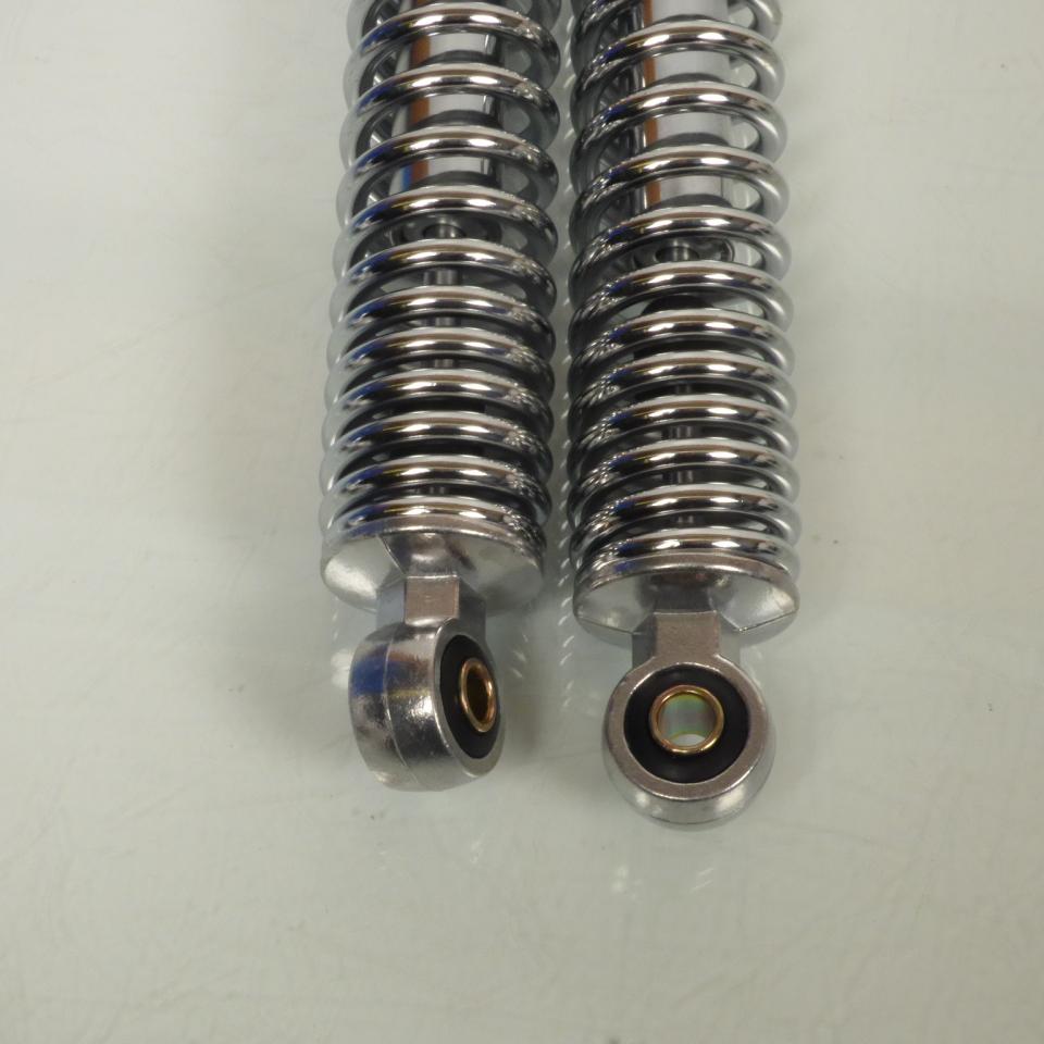 Paire d'amortisseur arrière réglable 340mm chromé RSM pour mobylette cyclo Neuf