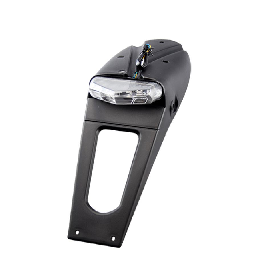 Bavette arrière support de plaque avec feu arrière transparent à LED 12V pour moto 50