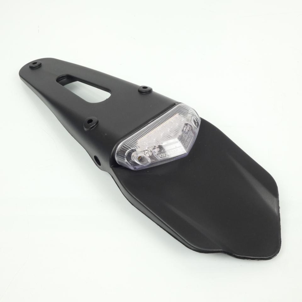 Bavette support plaque Myra avec feu LED 12V transparent pour moto enduro Neuf