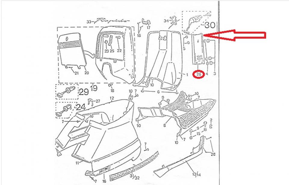 couvercle Tablier AV pour scooter Peugeot 50 ST 11711715002 004879XK Chromé Neuf