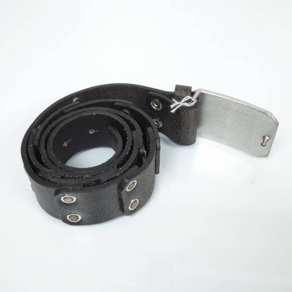 Ceinture cuir noir femme ON3 tour de taille 76 à 91cm boucle en métal pour moto Neuf