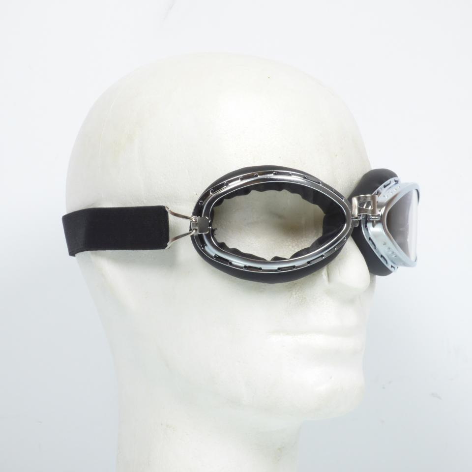 Lunette casque jet bol vintage pour moto custom mobylette cyclomoteur rider biker Neuf