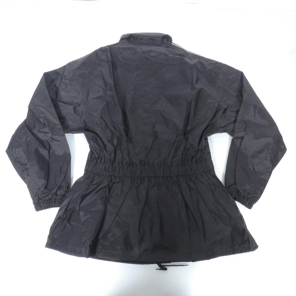 Veste de pluie pour moto scooter Sace Taille XXL noire nylon PVC Neuf