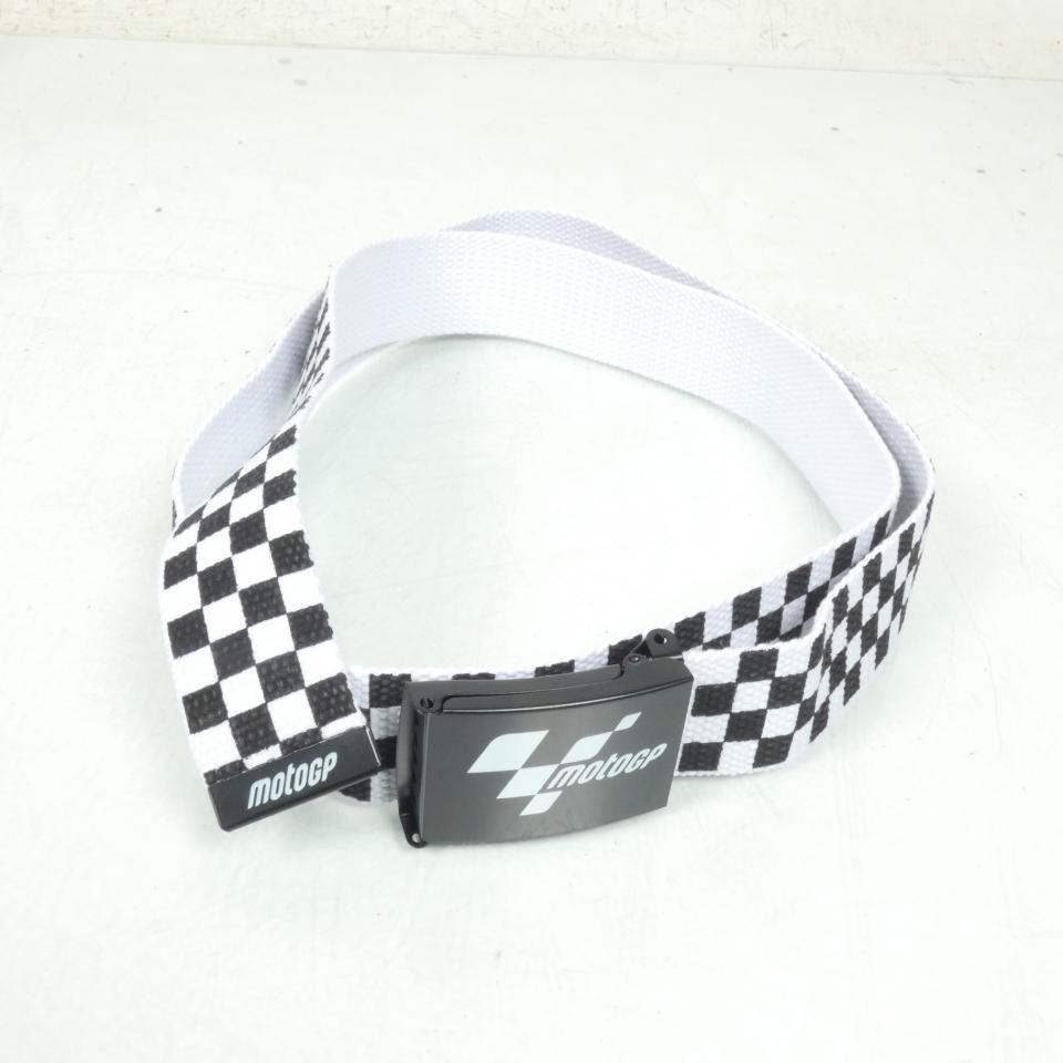 Ceinture taille 104cm Moto GP pour moto damier noir / blanc cadeau motard Neuf